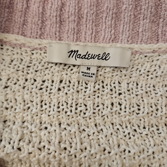 Madewell Womens Seabrook Spring Cottagecore Cardigan Sweater in Antique Cream M - Picture 10 of 13